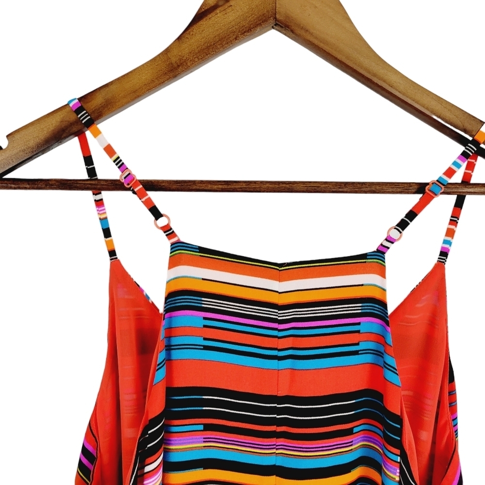 ❤️ Vince Camuto striped multicolored dress size L - Picture 9 of 14
